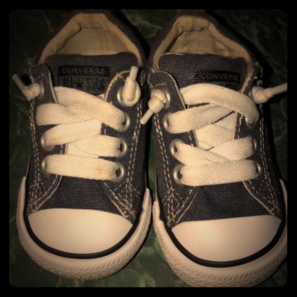 Blue jean infant converse